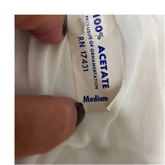 Vintage ladies long half slip with purple bow embroidered detail - Picture 6 of 8